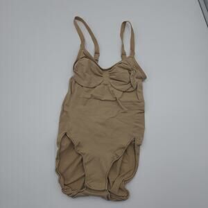 SKIMS Sculpting Bodysuit Brief with Snaps Tan Size S/M